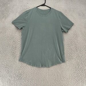 Lululemon Love Tee Womens 8 Sage Green Crewneck Curved Hem Performance Shirt